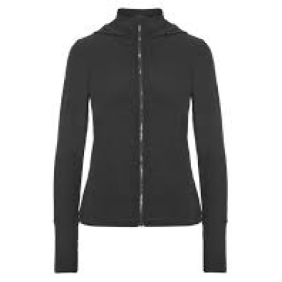 X By Gottex Tops - Women's Black Zip-Up Hoodie